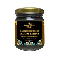 ORGANIC/BIO BLACK & UNHULLED SESAME SEED TAHINI BLEND(185g/500g/1kg)