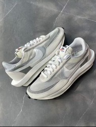 Sacai x Nike LDWaffle 復古百搭 華夫 鞋 灰白