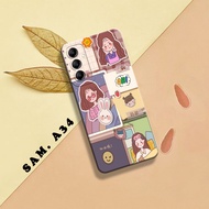 HP Phone Case - Samsung A34 - Phone Case - Samsung A34 - External_acc - Cute Motif Case - Aesthetic 