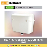 1101 Techplas Elegen Cistern Double Push Flush Button - Toilet Flush Plastic White / 1102 Elegen Cis
