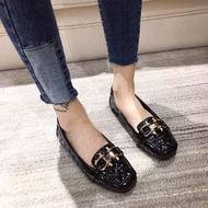 HA9 Women's Soft Sole Square Toe Flats - Large Sizes Available