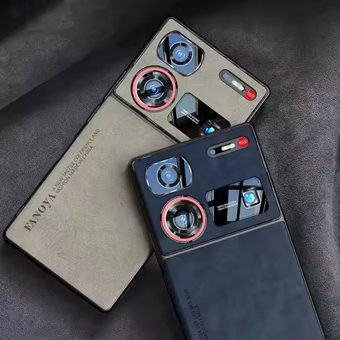 Case For Nubia Z70 Ultra Z60Ultra Z50 Matte Leather Back Cover For ZTE Nubia Z 70 Z60 Ultra Silicone