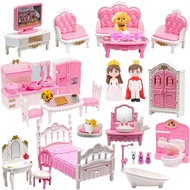 52 Keping Perabot Rumah Anak Patung, Aksesori dan Perabot Rumah Anak Patung, Dapur, Bilik Tidur, Rua