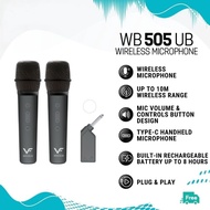 Vinnfier VF WB505 UB 2 Wireless Microphone 6.5mm Jack Mic Received Type-C Rechargerble Microphone