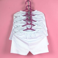Set 5 quần chục đùi màu trắng bosini cho bé từ 5-17kg