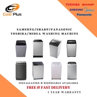 *SALES* PANASONIC /  SAMSUNG / SHARP / MIDEA / TOSHIBA TOP LOAD WASHING MACHINE (7- 10KG)