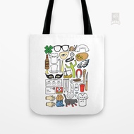 Tote Bag Canvas its always sunny cartoon art