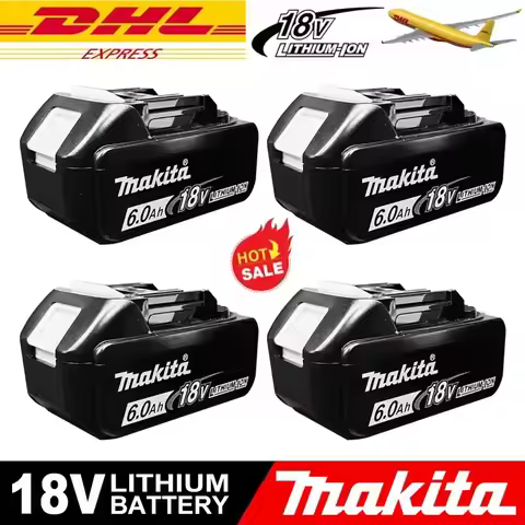 Makita 18V Battery 5.0A/6.0AH/9.0Ah BL1860 Rechargeable Battery Replacement Power Tool Battery for M