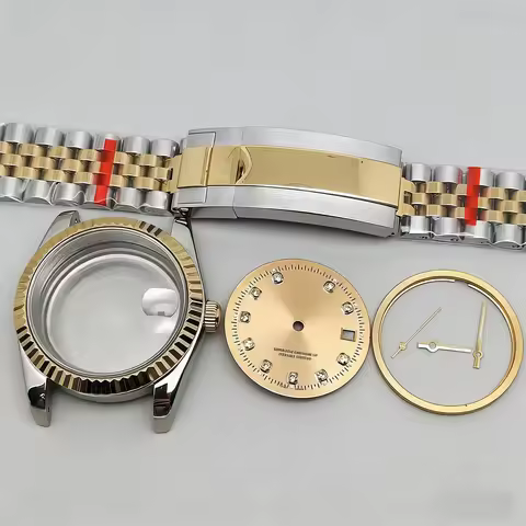 36mm Vintage R Case Dial Set Sapphire Crystal Jubilee Bracelets F714983 Accessories for 8200 8215 28
