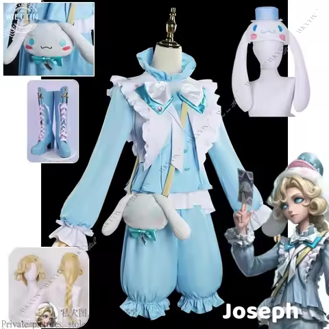 Joseph Cosplay Costume Wig Game Identity V Ears Hat Cute Satchel Boys' Cosplay Full Costume Joseph D