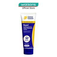 CANCER COUNCIL Repel Sunscreen + Insect Repellent Lotion SPF50+ UVA/UVB (To Protect Against Mosquito