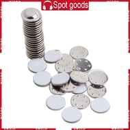 WIN 20 Pieces Magnetic Name Badge Round Adhesive Name Tag Holder for Name and Round Badge Office Par