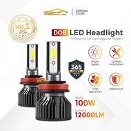 High quality 100W 12000LM CSP Car Headlight LED H4 H7 H11 Bulbs H1 9005 9006 9012 HB2 HB3 HB4