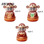 [AWHAO] God of Wealth Figurine Money Bank Shatterproof Cute Change Box Ornament Money Save Bank Savi