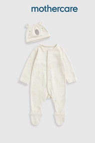 ชุดเต็มตัวเด็กทารก Mothercare My First All-in-One and Hat Set GF289