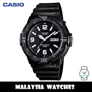 (100% Original) Casio MRW-200H-1B2 Quartz Analog Black Dial Black Resin Men's Watch MRW200H MRW200H-