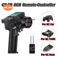 CT-8B 8CH Transmitter Remote Controller 2.4Ghz Radio+F-08A Receiver for RC Model Car Boat Drone Quad