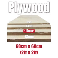 HOT DEAL!!! SOLID Lightweight Plywood (2ft x 2ft) 15mm Thickness Board Customizing to sizes