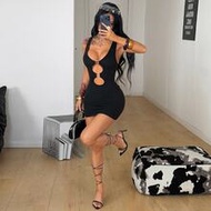 Women's Summer Streetwear Rave Club Night Out Outfit Casual Sexy Music Festival Party Y2K Gyaru Cut 