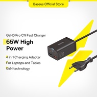 Baseus 65W GaN3 Pro Fast Charger For iPhone 13 12 Pro Max 4 in 1 AC/DC Multi-Port Desktop Powerstrip for Laptop Tablet Quick Charging Adapter