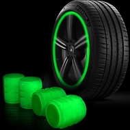 ☋4 Pack Tire Valves Caps Luminous Stem Caps For Opel OPC Astra J H G K Insignia Corsa D B E Mokk a☜