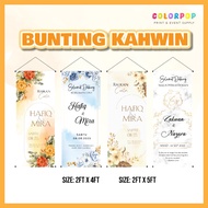 Bunting Kahwin Ready Design / Banting Kahwin Murah / Banner Wedding Bunting