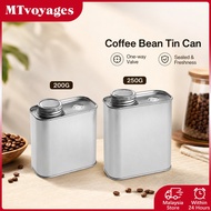 Tinplate Coffee Bean Fresh Preservation Jar Coffee Storage Container Outdoor Camping Sealed Coffee B