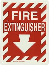 Brady 71038 B120 12 x 9 Red and White Fire Extinguisher