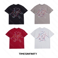 [ TIMESINFINITY ] - Huat Blessing Good Fortune Embroidery Unisex 430g/m2 11026 Cotton Oversized T-sh