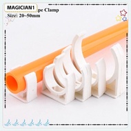 MAGICIAN1 10Pcs Pipe Clamp, Garden Irrigation Aquarium Fish Tank Water Tube Holder, Fixed Snap Fittings Watering Adapter 16/20/25/32/40/50mm Pipe Connector Clip