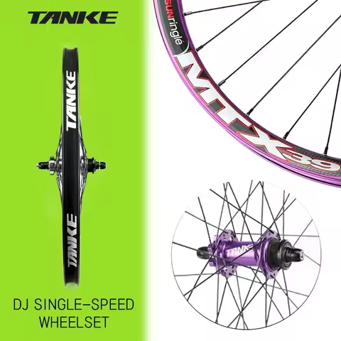 TANKE MTB Wheelset 26 inch Disc Brake MTB single-speed DJ AM Enduro DH Wheel set Hub MTX33/39 alumin
