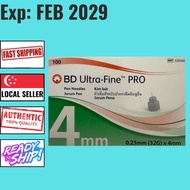 BD Ultra-Fine PRO Pen Needle 32G x 4mm 100's Accu Chek