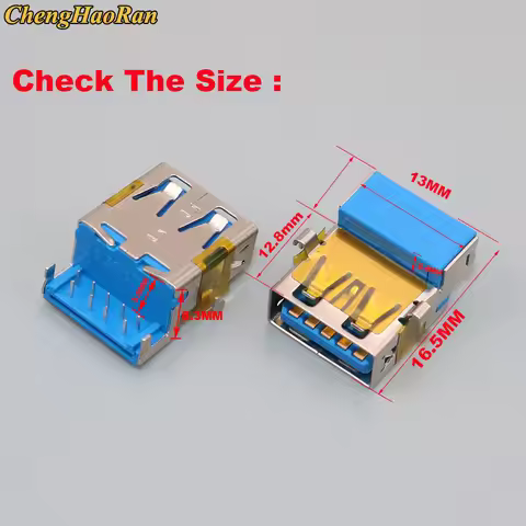 1-10pcs USB 3.0 Jack Data Port Connector For Laptops Lenovo E49L K29 K49 K49A G480 G480A G580 G580A 
