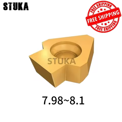 Stuka 1pcs 7.98-8.1 Keyway Broaching Cutter Carbide Insert Blade for CNC Machine to cut blind intern
