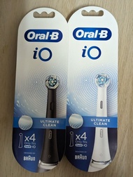 Oral B iO刷頭 電動牙刷 深層清潔 4支裝 黑色/白色 Braun Toothbrush Ultimate Clean