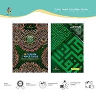 HIJAU Al Quran Triple Code A5 Green Color Tajweed Colored Qultum Media