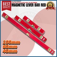 ➵ ➤ ✽ Magnetic Level Bar Red Magnetic Aluminum Level Bar For Construction Tools