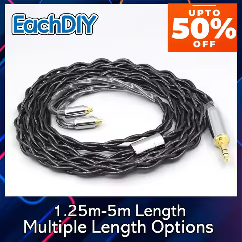 99% Pure Silver Floating Palladium Graphene Gold earphone Cable For Sennheiser ie200 IE300 ie600 IE9