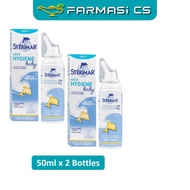 SPECIAL Sterimar Baby Nose Hygiene Spray 50ml x 2 Bottles (TWIN) EXP:02/2027 [ Farmasi CS ]