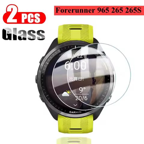 2PCS Tempered Glass Watch For Garmin Forerunner 965 265 s 265s SmartWatch Screen Protector Film For 