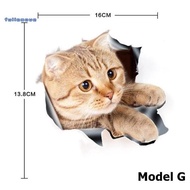 NEWEST CUTE CAT STICKERS 3D REAL ANIMAL STICKERS 3D CAT WALL DECORATION ACCESSORIES UNIQUE COLORFUL 