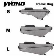 Woho "XTOURING" BIKEPACKING ULTRALIGHT FRAME BAG IRON GRAY, Cycling Bicycle Bags for MTB ROAD