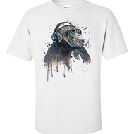 Chimpanzee T-Shirt With Headphones DJ