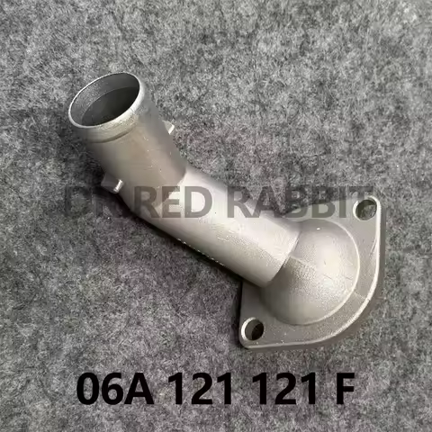 For 1pc 06A121121C Aluminum Engine Cooling Radiator Coolant Hose Connector Outlet Pipe fit V-w Golf 