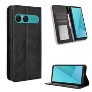 For Sony Xperia 10 VII Case Luxury Flip Leather Wallet Magnetic Full Adsorption Stand Case For Sony 