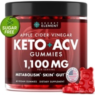 Keto ACV Gummies 1100mg, Apple Cider Vinegar Gummies with Prebiotic Superfruits, Green Coffee Bean E