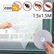 Anti-Insect Polyester Window Mosquito Net with Velcro 1.5x2M and 1.5x1.5M