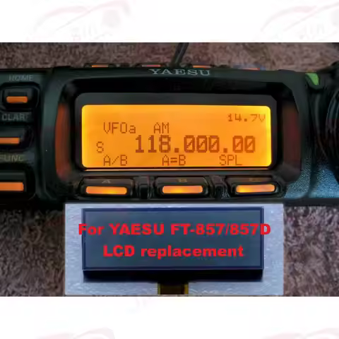 Replacement New For YAESU FT-857 FT-857D FT 857 857D LCD DIsplay Screen Replacement Part 'zebra Stri