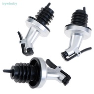 [IVY] 3pcs Stainless Steel  Bottle Stopper Liquor Bottle Pourer Stopper Dispenser  GOOD
