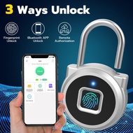 Portable Fingerprint Door Lock Smart Fingerprint Padlock Waterproof Anti-theft For Gym Cabinet